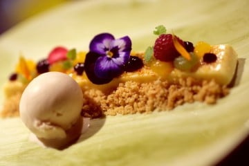 Cheesecake bij Restaurant Fabers, Alkmaar