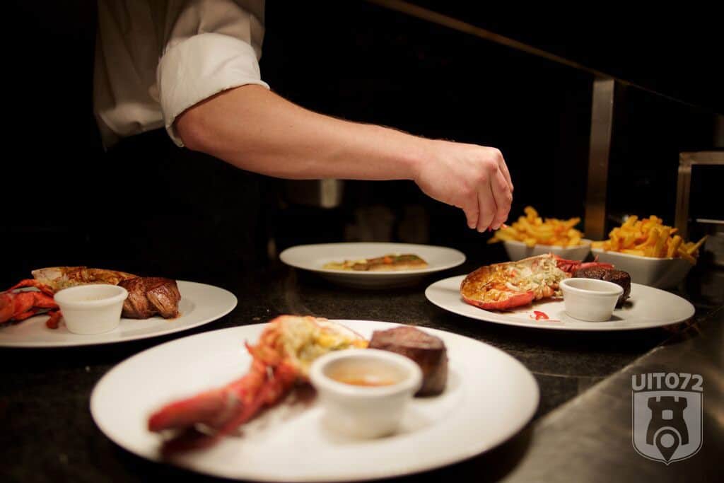 Steak & Lobster: garneren