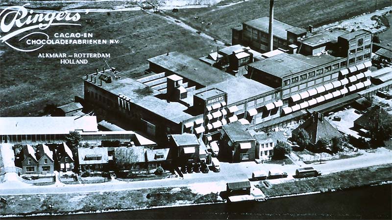 Kaart van Ringers Cacao en Chocoladefabriek