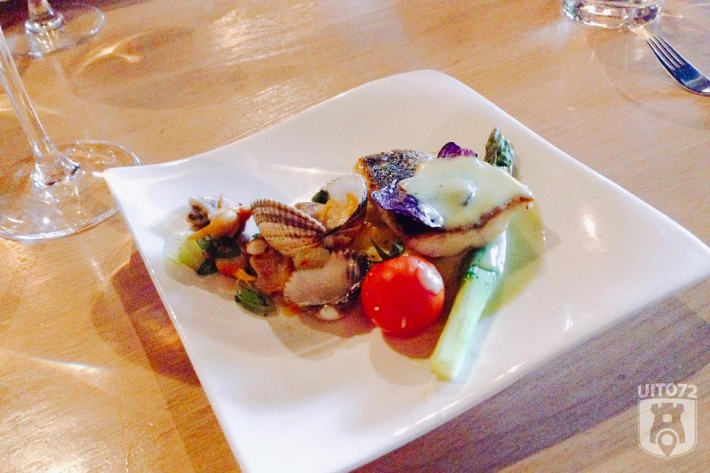 Wijnspijs: zeebaars, vongole @ Rivers