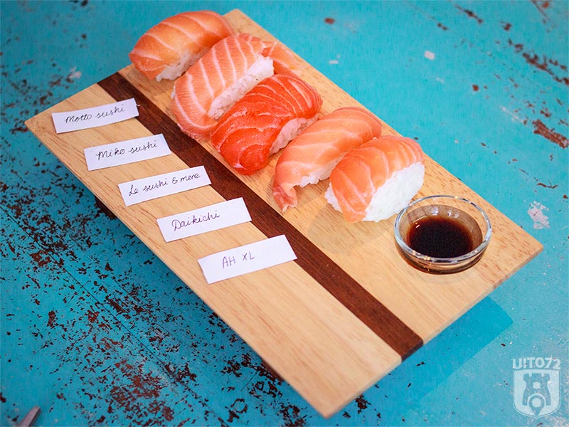 Sushi test: nigiri
