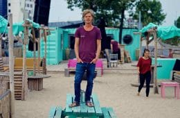 Michael voor Stadsstrand de Kade