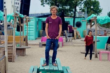 Michael voor Stadsstrand de Kade