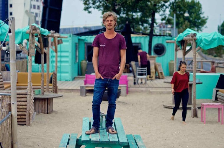 Michael voor Stadsstrand de Kade