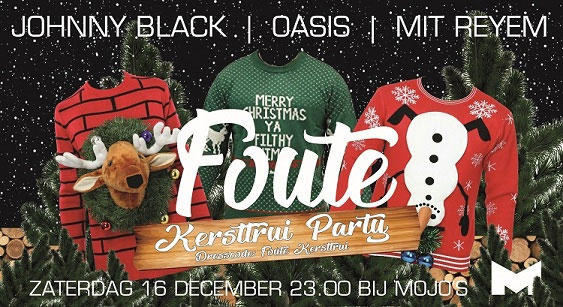 Mojo's foute kersttrui party