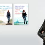 Simone van der Vlugt met boeken over Alkmaar