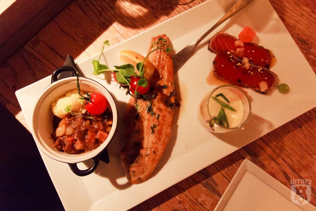 stoofpotje, sliptong, tonijn en kaasspoep