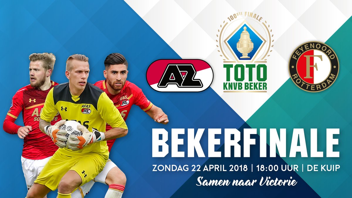 Bekerfinale AZ - Feyenoord op groot scherm
