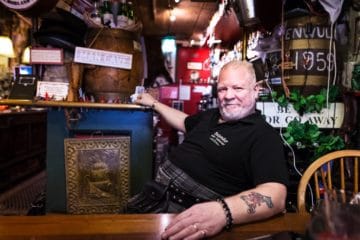 Schots Restaurant Hielander, bekend van whisky en Wully