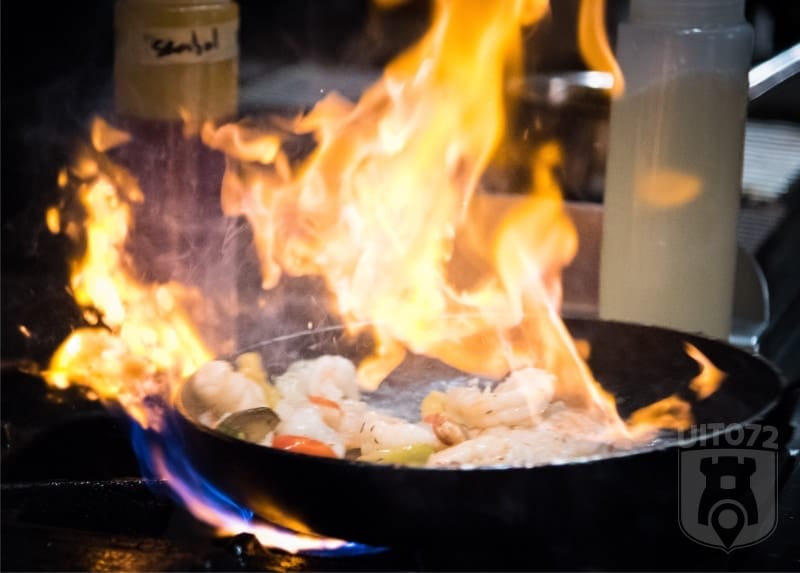 Mojo's sizzling gamba's