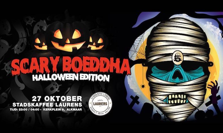Scary boeddha halloween