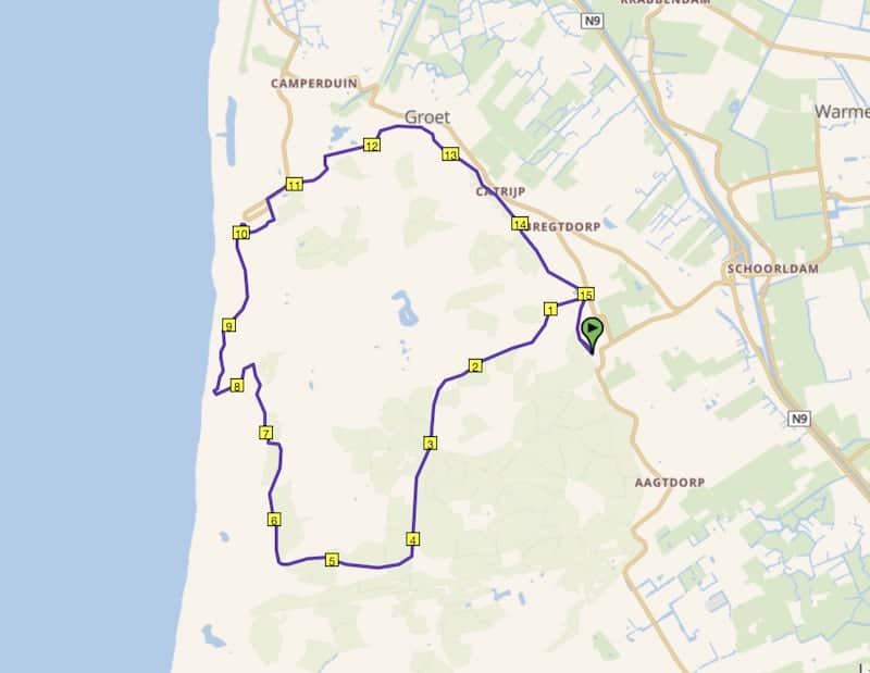 Groet en Schoorl hardlooproute