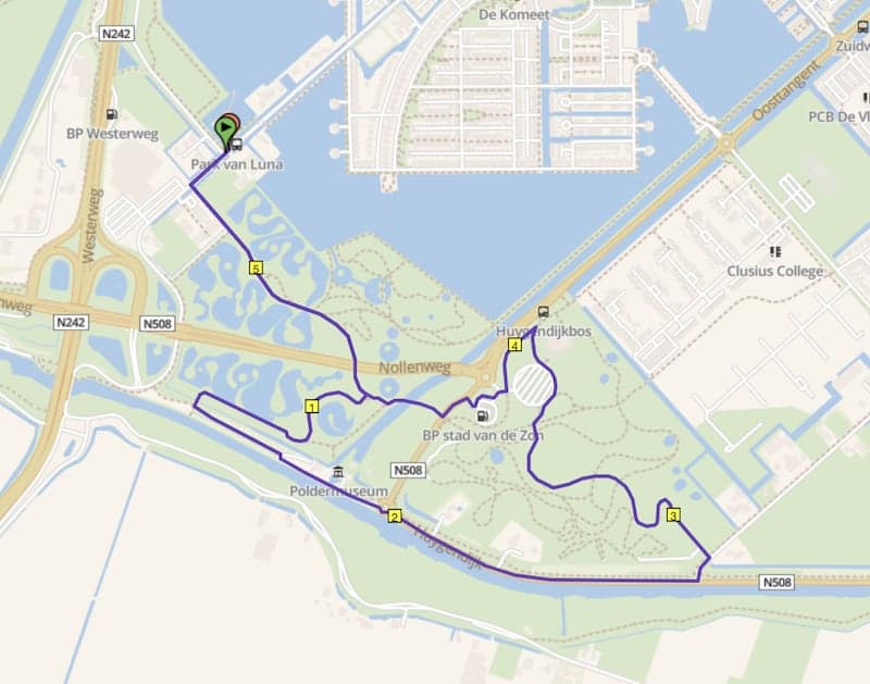 Park van Luna hardlooproute