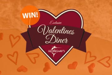 Win een exclusief Valentijnsdiner bij Hemingway's