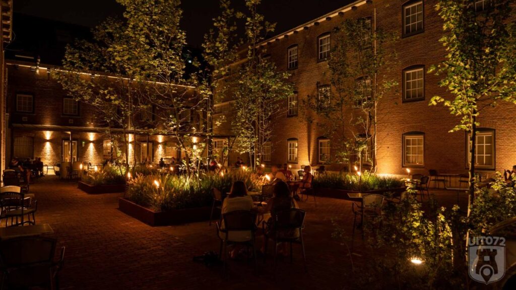 Sfeervolle terras van d'Arrêt Alkmaar