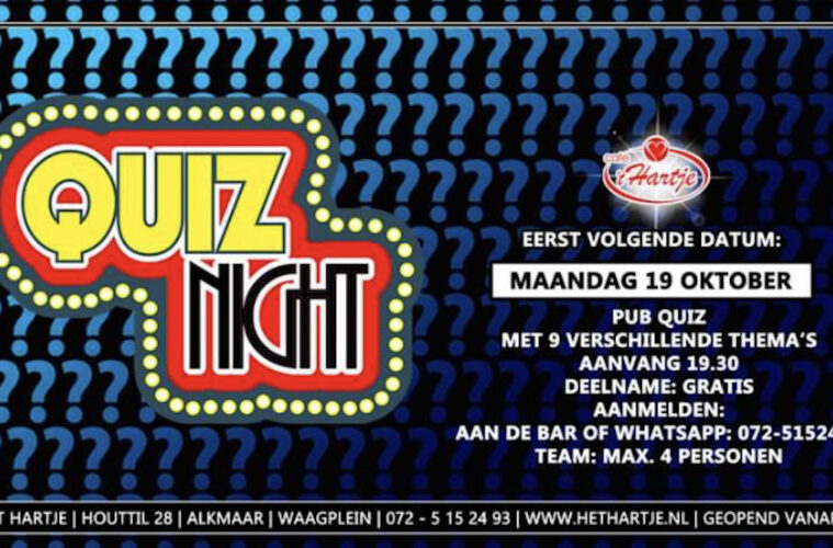 Quiz Night café 't Hartje