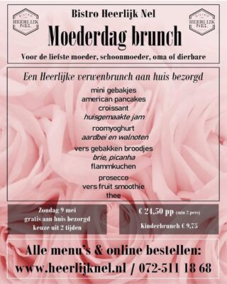 Heerlijk Nel Moederdag brunchmenu