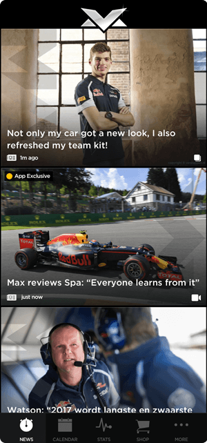 Max Verstappen App: Home