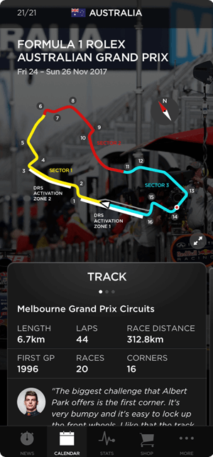 Max Verstappen App: Track