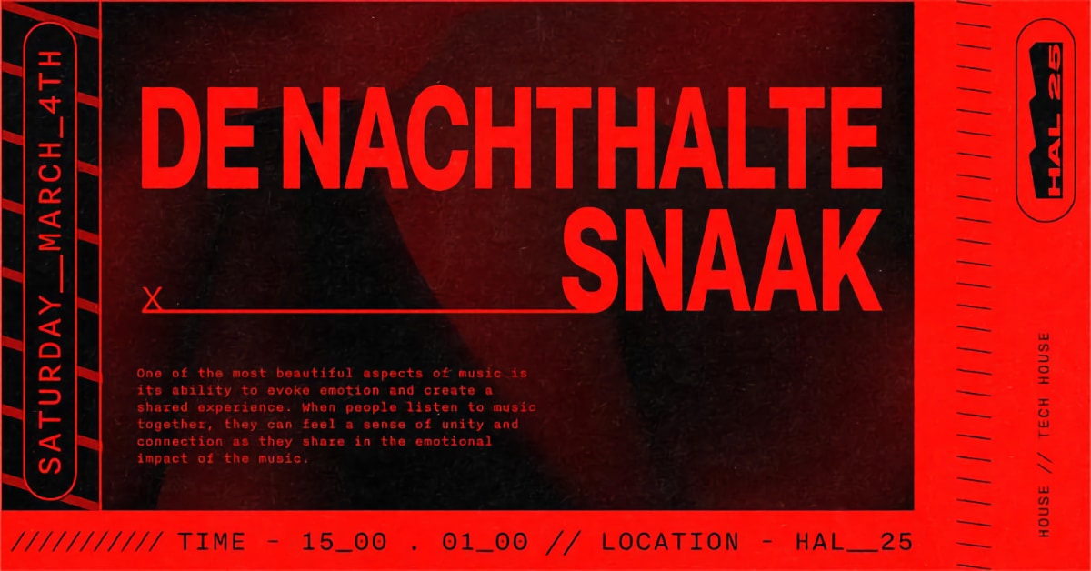De Nachthalte x Snaak